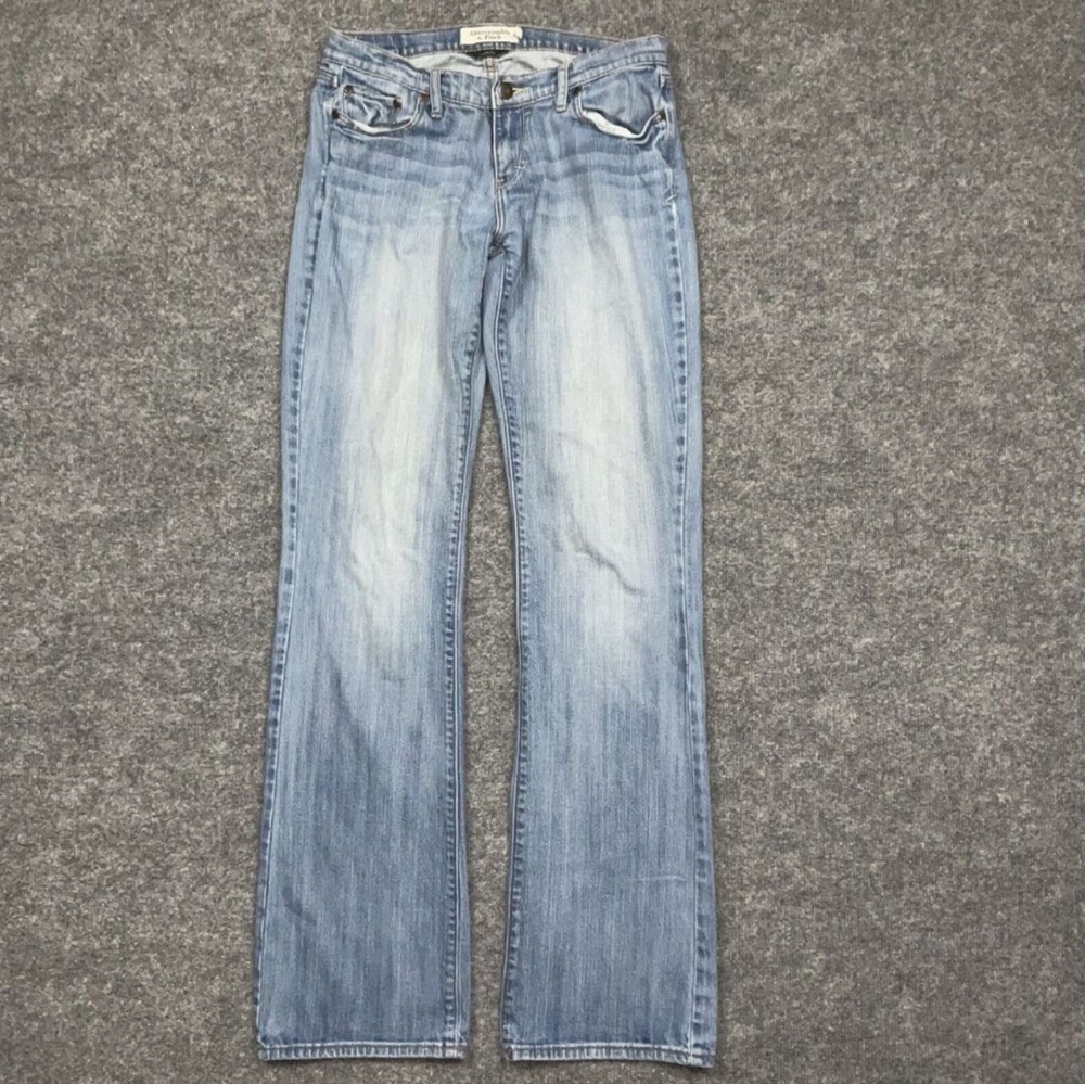 Abercrombie & Fitch Jeans Womens Size 6L Blue Denim Emma Slim Boot Stretch
